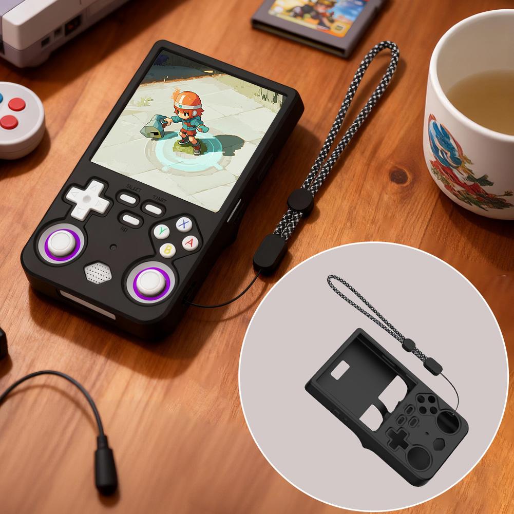 Gaming Console R36 Ultra - シリコーン保護ケース R36 ウルトラレトロハンドヘルドゲームコンソール用ソフトアンチスクラッチプロテクター R36 ウルトラゲームアクセサリー