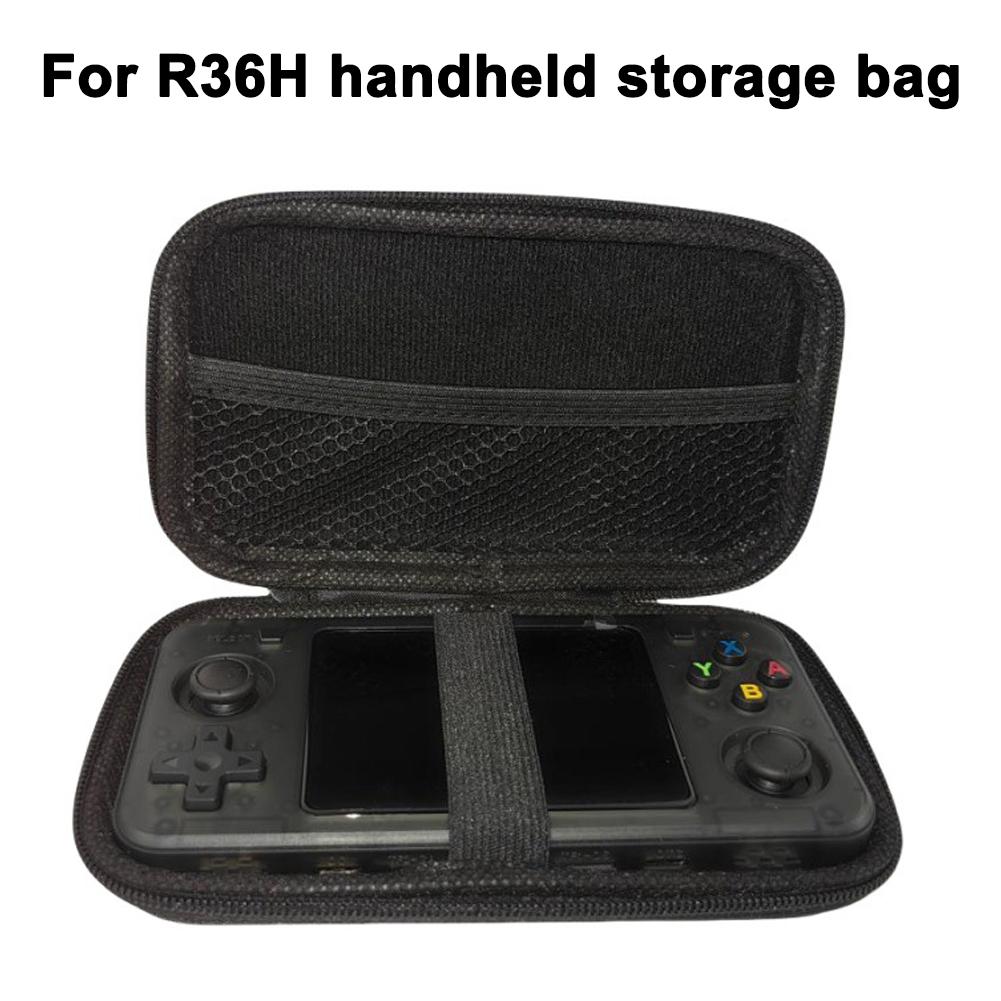 Gaming Console Bag - ハードシェルキャリングケース R36H ハンドヘルドゲームコンソール用保護収納袋内部コンパートメント付きポータブルゲームアクセサリー