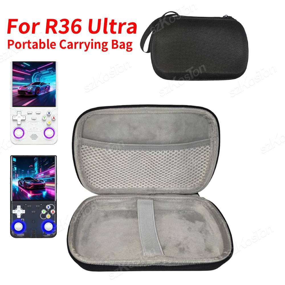 Gaming Console R36 Ultra - ポータブル EVA キャリングケース R36 ウルトラゲームコンソール用ハンドヘルドレトロゲームコンソール収納バッグボックスアクセサリー