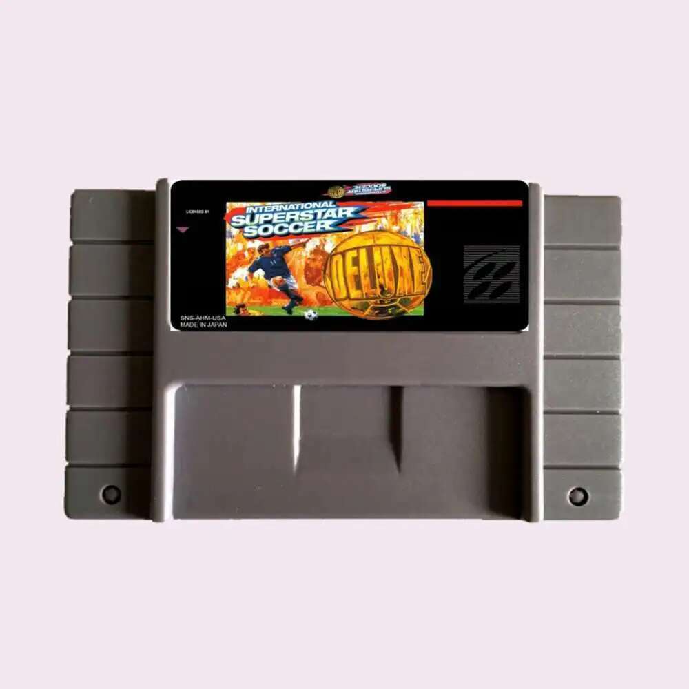 Gaming Console High Quality - 16ビットのスーパースターサッカーゲーム,ソルトソッキ,大型グレー,高品質