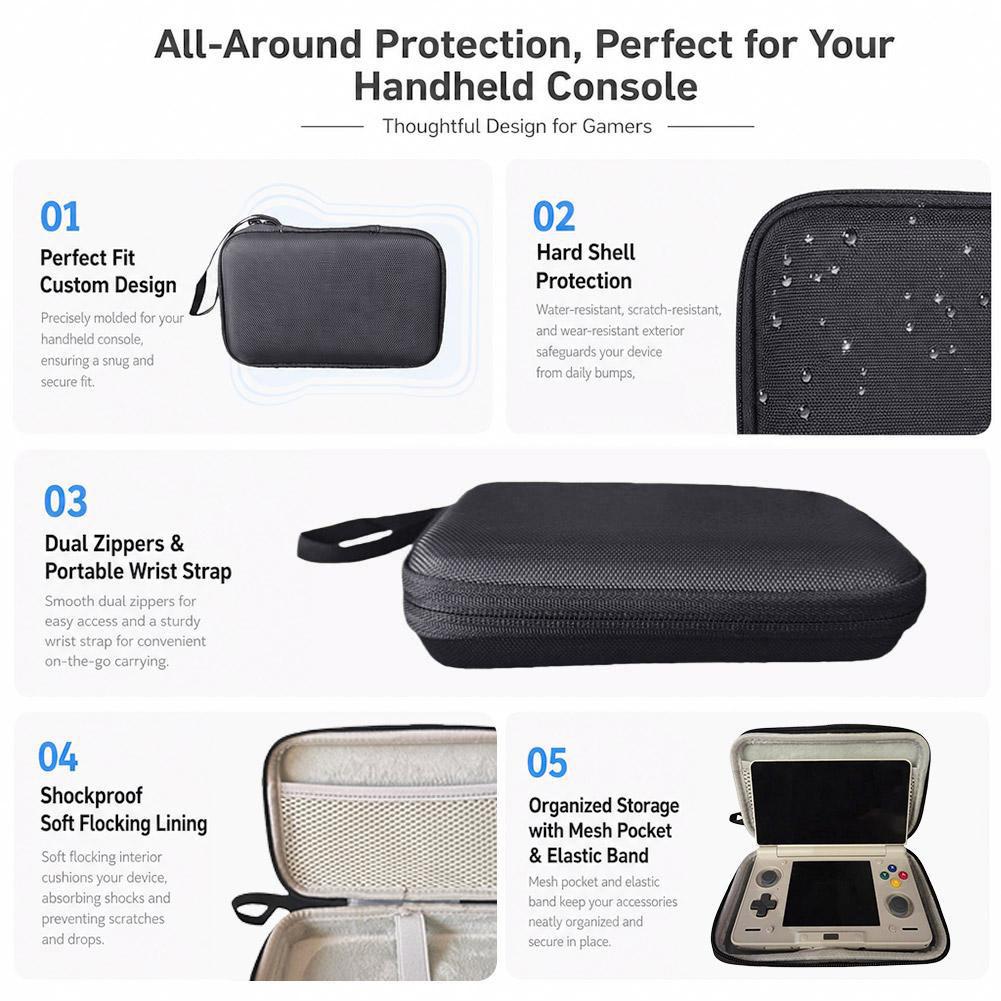 ハード耐衝撃ハンドヘルドゲームコンソールケースキャリーバッグ - Gaming Console Bag のレビューと価格