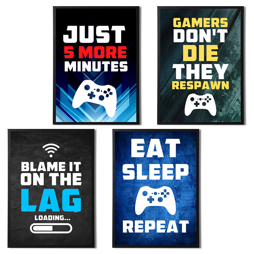 Gaming Quotes Art Painting Con - Gaming Console Picture のレビューと価格