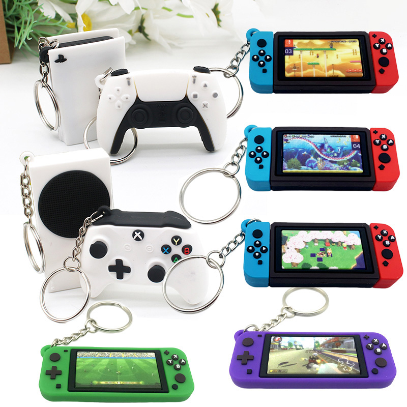 シミュレーションゲームコンソールコントローラモデルキーホルダ - Gaming Console Picture のレビューと価格