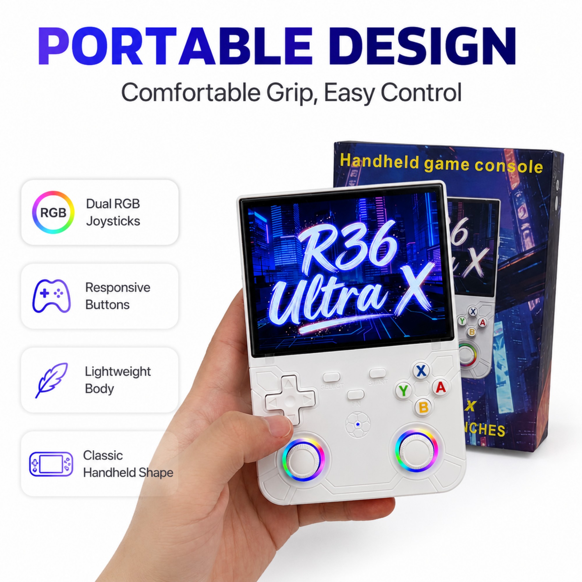 R36 Ultra X ポータブルレトロゲームプレーヤー 2 - Gaming Console R36 Ultra のレビューと価格