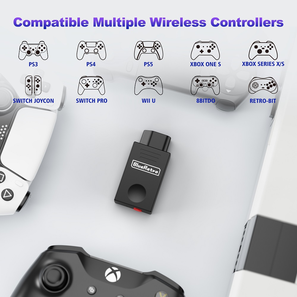 レトロスケーラー ブルーレトロ ワイヤレスコントローラーアダ - Gaming Console Ps3 のレビューと価格