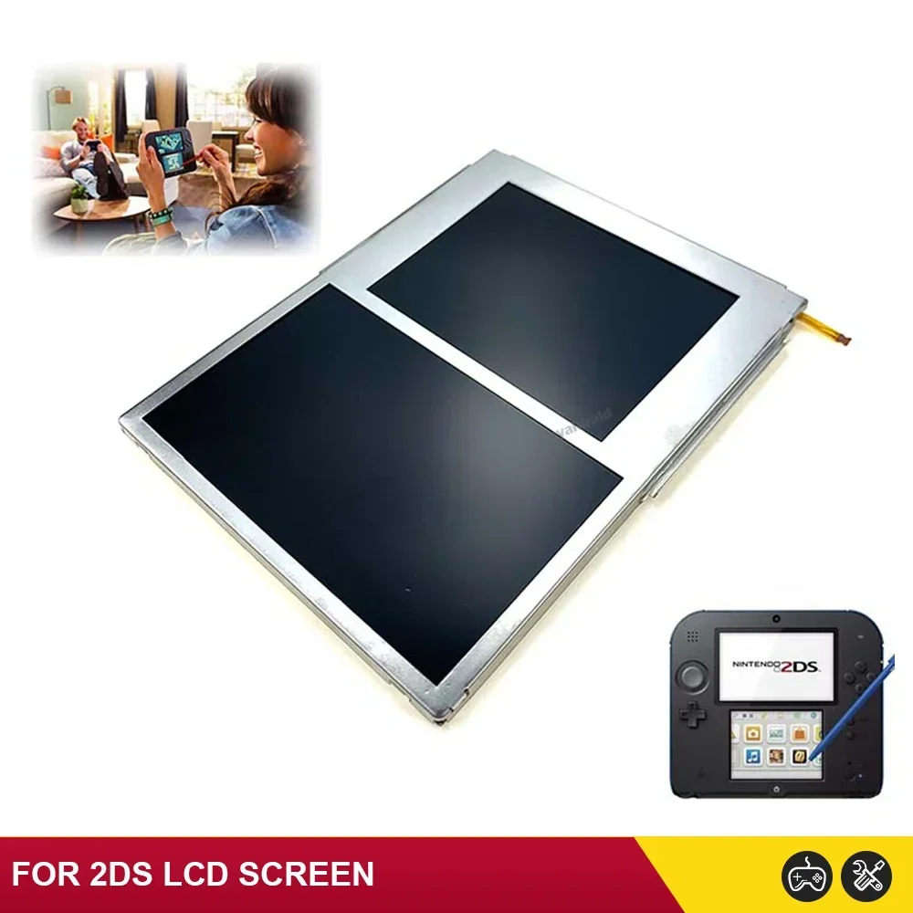 新しい上下 LCD ディスプレイ画面 2DS 交換用オリジナ - Gaming Console High Quality のレビューと価格